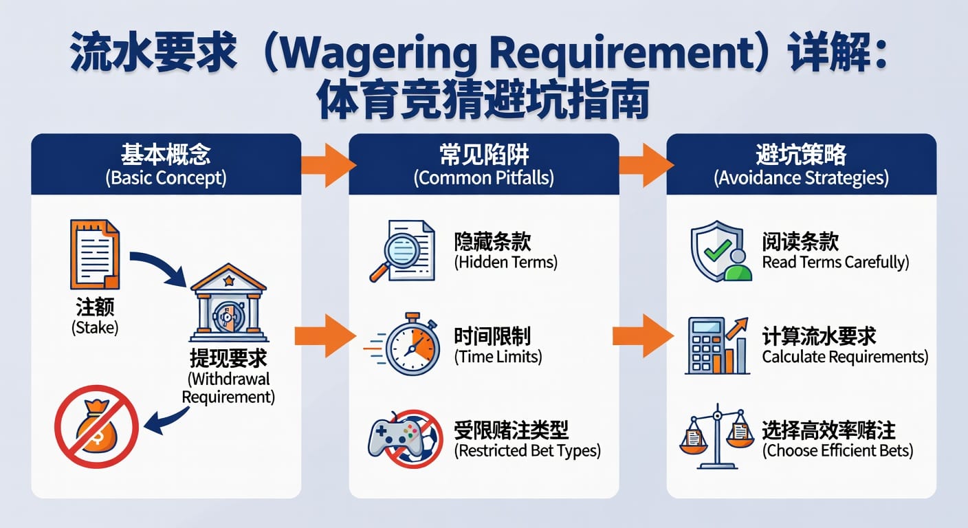 流水要求 Wagering Requirement 详解：体育竞猜新手指南