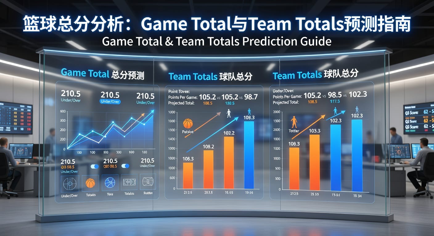 篮球总分分析：Game Total Team Totals技巧